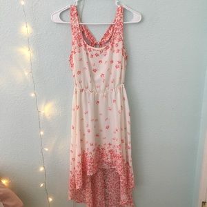 Beautiful Pink and White Floral Dress